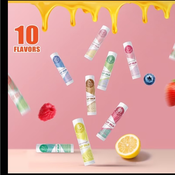 10 pieces Lip Balm Set, Lip Moisturizer, Lipstick Gift Set, Moisturizing - Picture 1 of 7